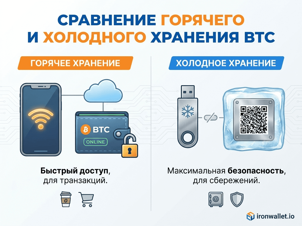 Криптокошелек для Биткоинов 2026: как выбрать и хранить BTC.