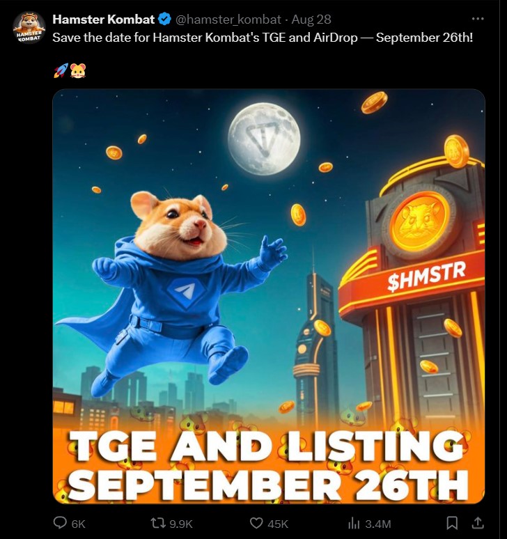 hamster kombat launch date